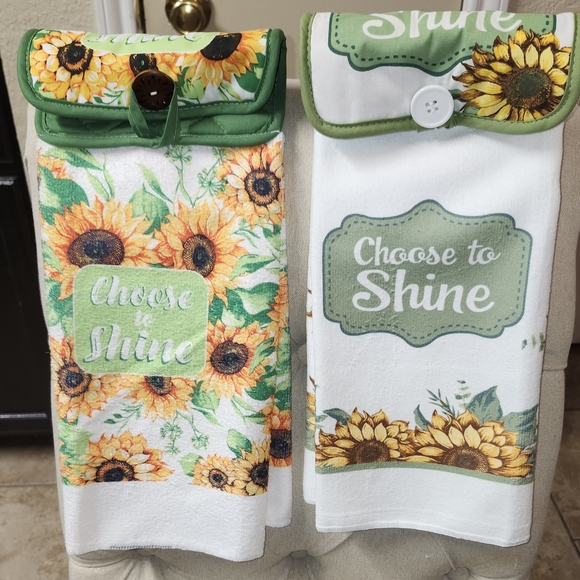 Other - 🖼 Spring Sunflower Handmade Kitchen Towels